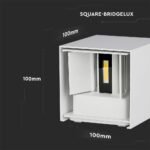 5W Lampă de Perete Cip Bridglux Corp Alb Pătrat IP65 4000K - Image 5
