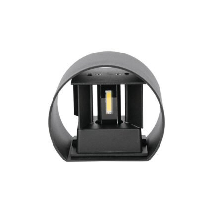 6W Lampă de Perete Cip Bridglux Corp Negru Rotund IP65 4000K