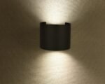 6W Lampă de Perete Cip Bridglux Corp Negru Rotund IP65 4000K - Image 3