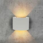 6W Lampă de Perete Cip Bridglux Corp Gri Rotund IP65 4000K - Image 2