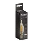 Bec LED 4W Filament E14 Amber Cover Lumâmare 2200K - Image 2