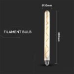 Bec LED 7W T30 E27 Filament Amber 2200K - Image 3