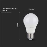 10.5W A60 Bec LED 3000K E27 Plastic - Image 4