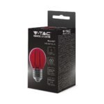 Bec LED 2W Filament E27 G45 Roâșu - Image 2