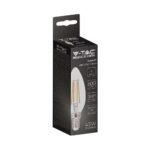 Bec LED 6W Filament E14 Clar Lumânare 3000K - Image 2