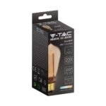 Bec LED 4W Filament E27 ST64 Amber Art 2200K - Image 2
