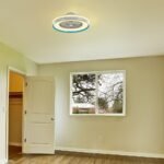 45W Lumină pentru Plafon cu Ventilator Control prin RF 3in1 Albastru