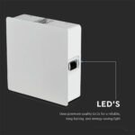 4W LED Lumină de Perete Corp Alb Pătrat 3000K IP65 - Image 5