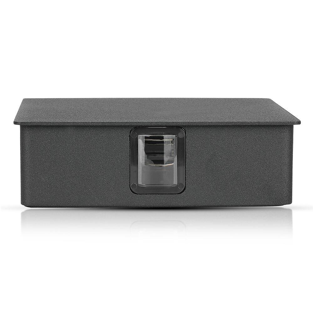 4W Lampă de Perete LED Corp Negru Pătrat 3000K IP65
