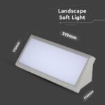 20W LED Lampă LED Exterior Soft Light-Mare 4200K Corp Negru IP65 - Image 2