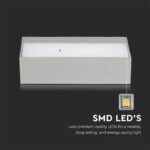 12W LED Lumină de Exterior Sus-Jos Soft Light-Large 4200K Corp Gri IP65 - Image 4