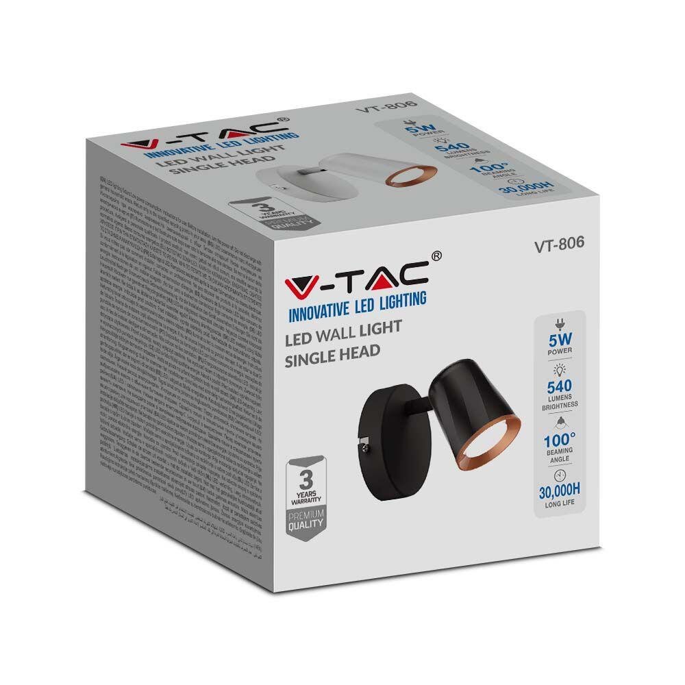 6W LED Lumină de Perete 4000K Alb