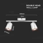 12W LED Lumină de Perete Două Capete 3000K Alb - Image 3