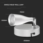 4.5W LED Lampă de Perete 3000K Alb - Image 4