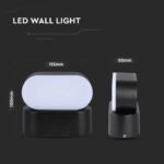5W Lampă de Perete Negru IP65 Ajustabilă 4000K - Image 3