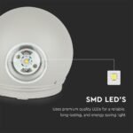 4W Lumină de Perete LED Grey Corp Rotund IP65 3000K - Image 5
