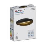 9W Lumină de Perete LED Corp Negru 3000K - Image 3
