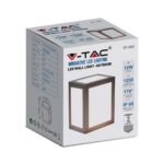 12W LED Lumină de Perete Corp Gri IP65 3000K - Image 5