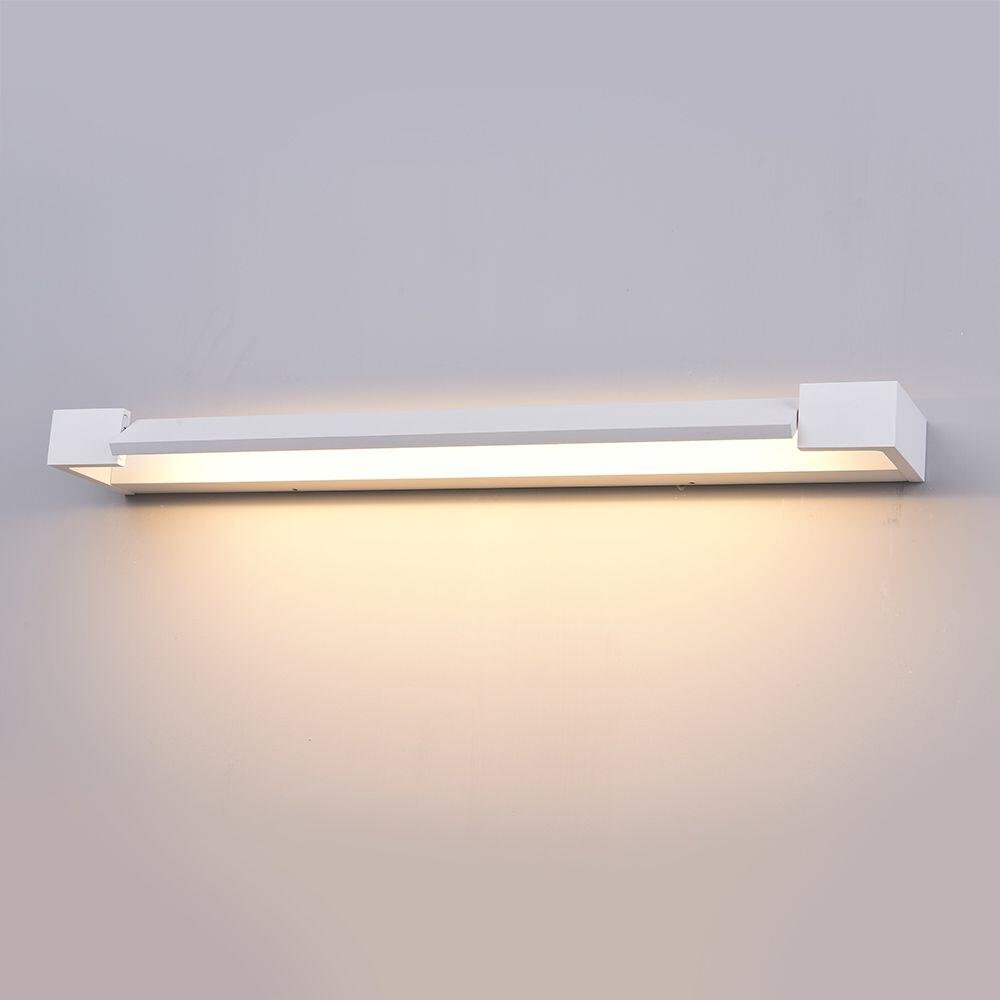 16W Lampă de perete LED Corp Alb IP44 3000K