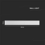 17W Lampă de perete LED Corp Alb IP44 3000K - Image 4