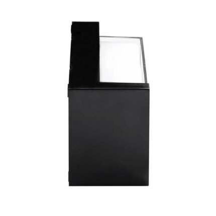 12W LED Lumină de Perete Sami-Frame Negru Pătrat IP65 3000K