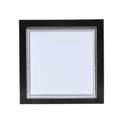 12W LED Lumină de Perete Negru Pătrat 3000K