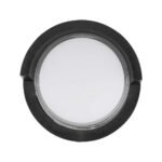 7W LED Lumină de Perete Ramă Parțială Negru Rotund 3000K