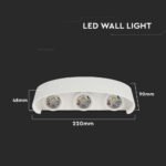 5W Lampă de Peretet Alb Nisip IP54 4000K - Image 4