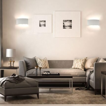 7W Lampă de Perete Alb Nisip IP54 4000K