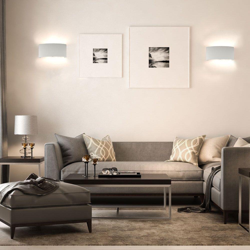 7W Lampă de Perete Alb Nisip IP54 4000K