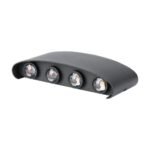 7W Lumină de Perete LED Nisip Negru IP54 4000K