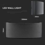 7W Lumină de Perete LED Nisip Negru IP54 4000K - Image 4