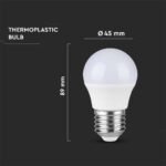 Bec LED Cip SAMSUNG 6.5W E27 G45 Plastic 4000K - Image 3