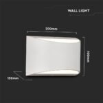 10W Lampă de Perete LED Cip Bridglux Corp Alb 4000K IP54 - Image 3