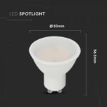 Spot LED Cip CREE 10W GU10 Plastic Aspect Lăptos 100° 6500K - Image 2