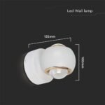 10W LEDLampă de Perete Corp Alb 3000K - Image 4