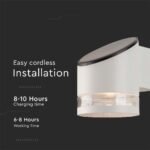 1W LED Lampă de Perete Solară SMD Cu Senzor cu Microunde IP44 3000K - Image 5
