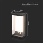 1W Lampă de Perete 3000K Negru IP54 - Image 3