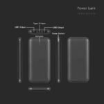 10000mAh Baterie Externă 2A 30CM Type C Negru - Image 4