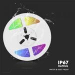 Bandă LED Cu panou Solar IP67, Telecomanda, RGB - Image 4