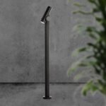 2×2.6W Stalp de Gradină cu două Direcții (129x159x1000mm) 4000K Corp Negru IP44