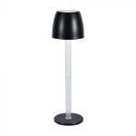 3W LED Lampă de Masă Stâlp Transparent 3000K Corp Alb
