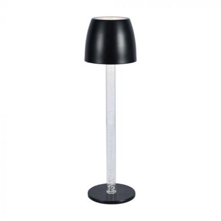 3W LED Lampă de Masă Stâlp Transparent 3000K Corp Alb