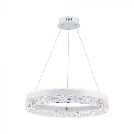 25W Lampă Suspendată de Design Singur Inel 3000K Corp Alb