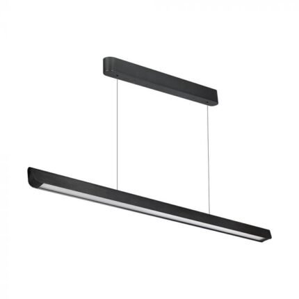 36W LED Lampă Lineară Suspendată cu Lentile CCT: 3in1 Corp Negru
