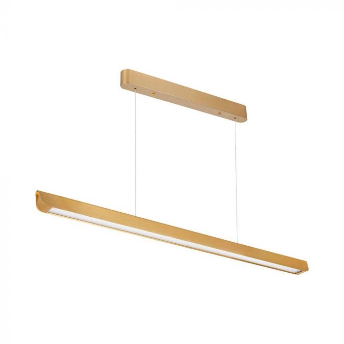 36W LED Lampă Lineară Suspendată cu Lentile CCT: 3in1 Corp Auriu