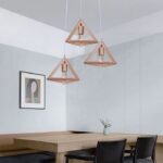 LED Suport de Lampă Lemn 3*E27 - Image 2