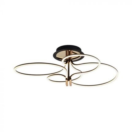36W Lampă LED Designer Corp Negru și Auriu 3000K