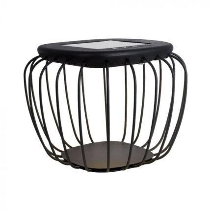 1W LED Lampă Solară Designer Corp Negru 6000K+3000K
