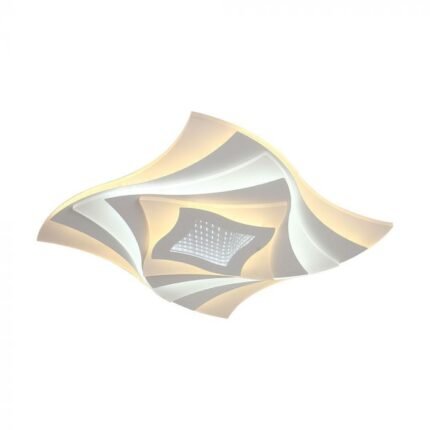 63W LED Lampă de Tavan Dimabilă în 3 pași cu Telecomandă Corp Alb IP20